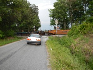 This train held me up for a few minutes.